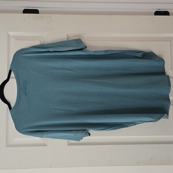 NWT We The Free Ronnie V-Neck Tee Ocean Blue Teal - Picture 3 of 5